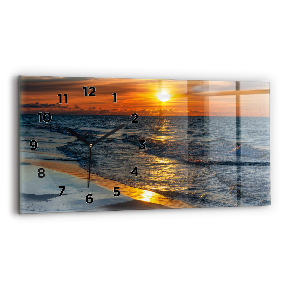 Horloge horizontale en verre Władysławowo Mer Baltique