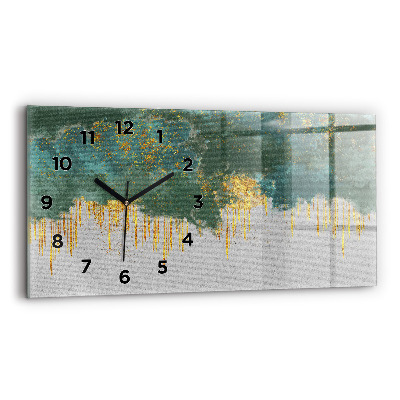 Horloge murale horizontale Motif décoratif