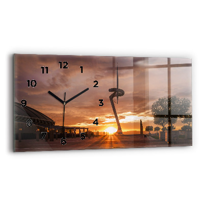 Horloge horizontale en verre Parc olympique de Barcelone