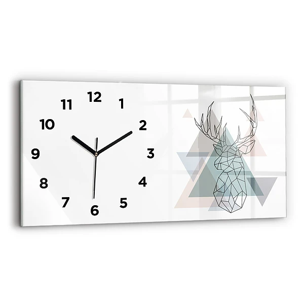 Horloge murale horizontale Renne style scandinave