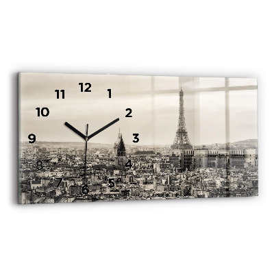 Horloge rectangulaire horizontale Panorama de Paris