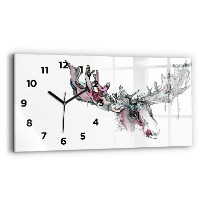 Horloge rectangulaire horizontale Abstraction de l'élan