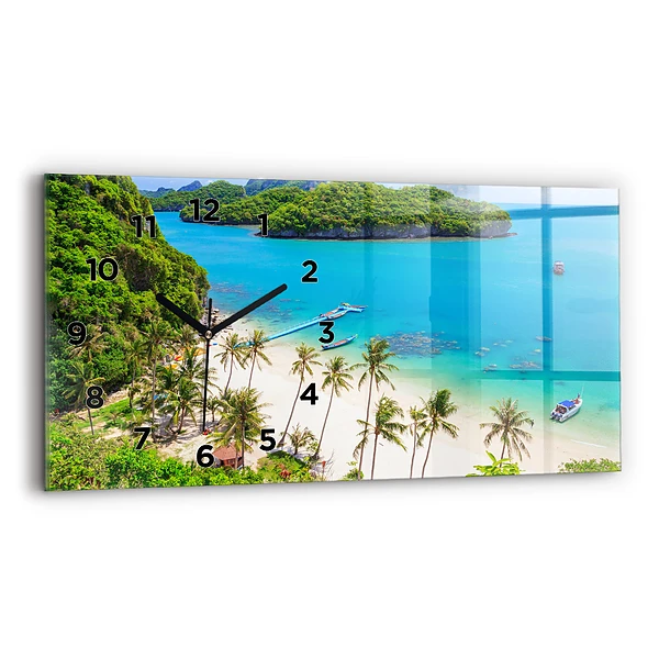 Horloge rectangulaire horizontale Parc national en Thaïlande