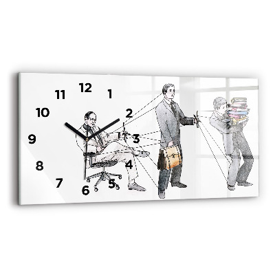Horloge murale horizontale Personnages en marionnettes