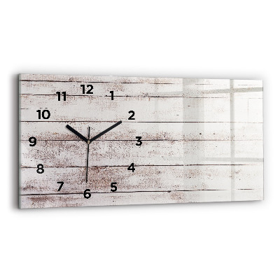 Horloge rectangulaire horizontale Planches de bois légères