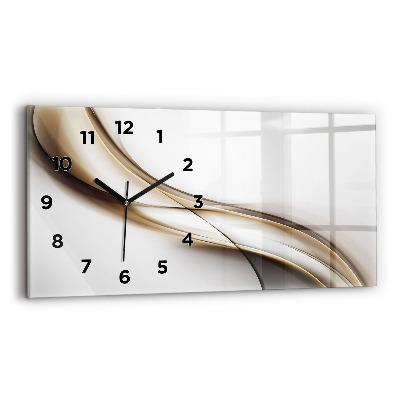 Horloge murale horizontale Lignes abstraites
