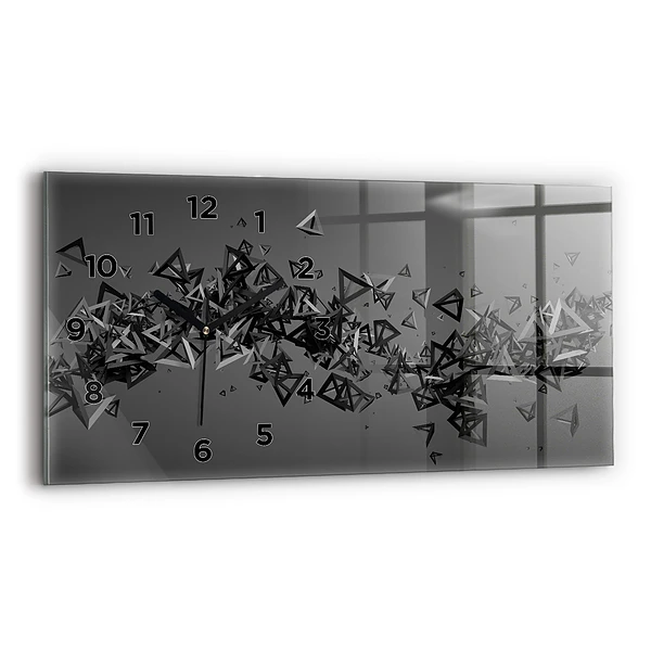 Horloge murale horizontale Abstraction