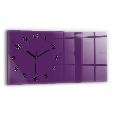 Horloge rectangulaire horizontale Coloris violet