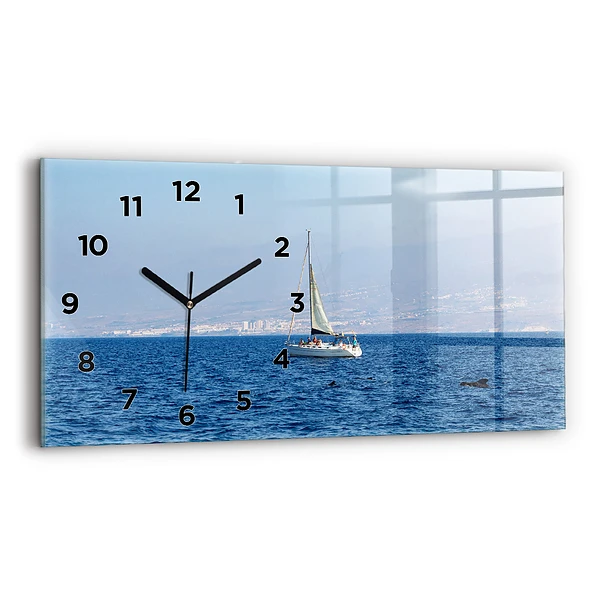 Horloge horizontale en verre Yacht à Tenerife