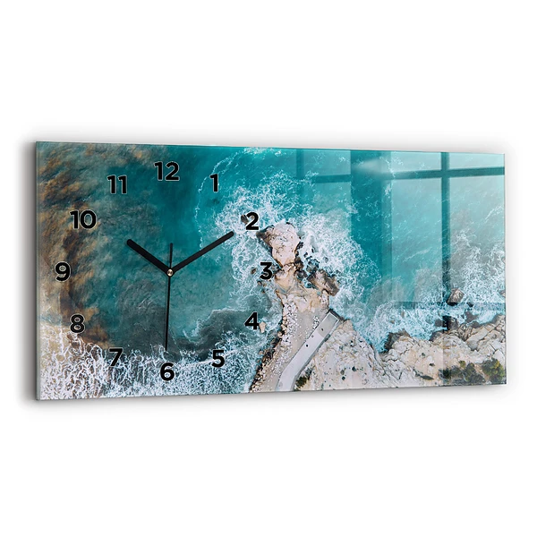 Horloge murale horizontale Fjords de la Costa Blanca