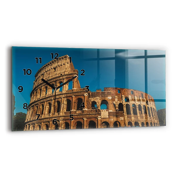 Horloge murale horizontale Colisée en Italie