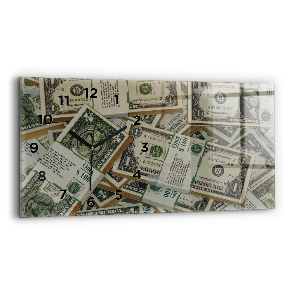 Horloge murale horizontale 1 dollar américain