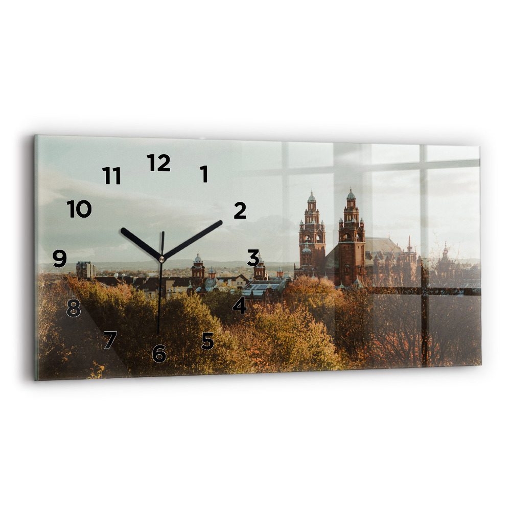 Horloge murale horizontale Galerie d'art à Glasgow