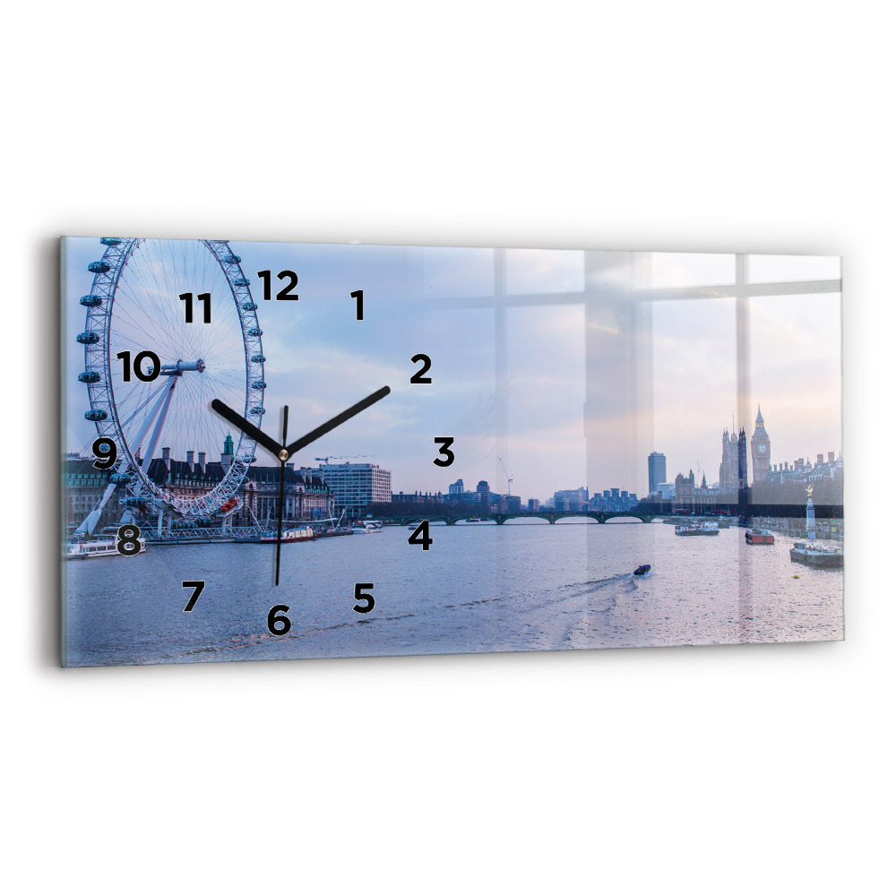 Horloge horizontale en verre Panorama du London Eye