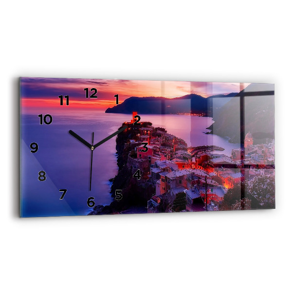 Horloge horizontale en verre Légende des souvenirs