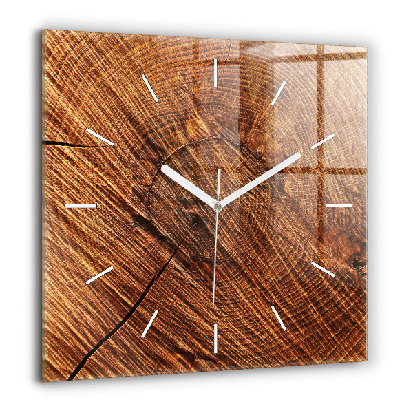 Horloge murale carrée 60x60 cm Bois décoratif