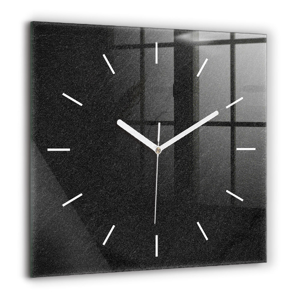 Horloge carrée en verre 60x60 cm Rocher sombre