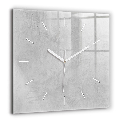 Horloge murale carrée 60x60 cm Mur de pierre
