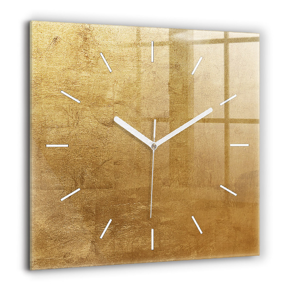 Horloge carrée en verre 60x60 cm Toile décorative