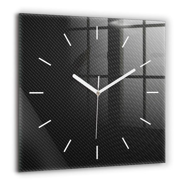 Horloge carrée en verre 60x60 cm Abstrait sombre