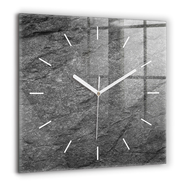 Horloge murale carrée 60x60 cm Roche volcanique