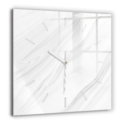 Horloge murale carrée 60x60 cm Marbre décoratif