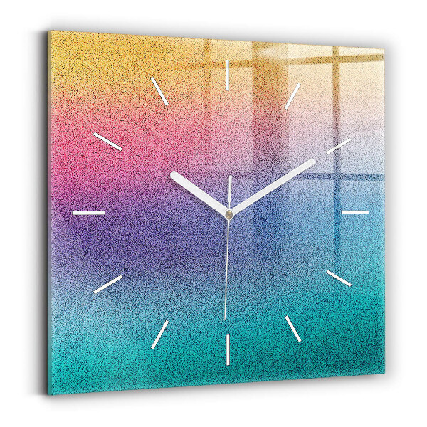 Horloge murale carrée 60x60 cm Motif dégradé