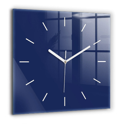 Horloge murale carrée 60x60 cm Bleu marine