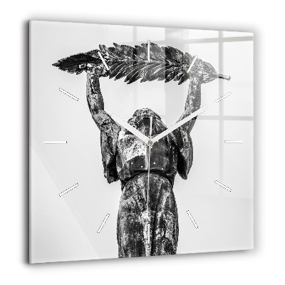 Horloge murale carrée 60x60 cm Statue de la Liberté à Budapest