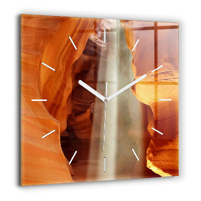 Horloge murale carrée 60x60 cm Canyon du désert