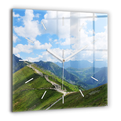 Horloge murale carrée 60x60 cm Kasprowy Wierch Zakopane