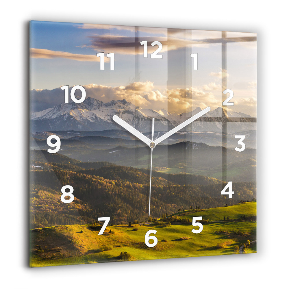 Horloge carrée en verre 60x60 cm Pieniny - High Peak