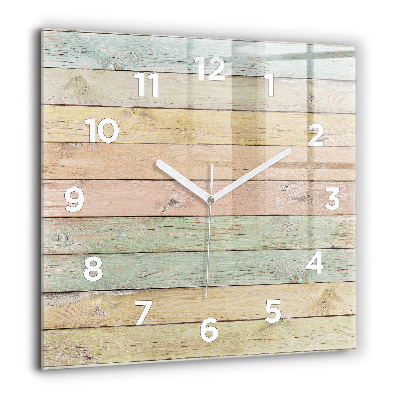 Horloge murale carrée 60x60 cm Tableaux colorés