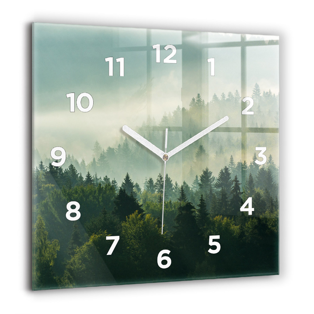 Horloge murale carrée 60x60 cm Enfants au lever du soleil