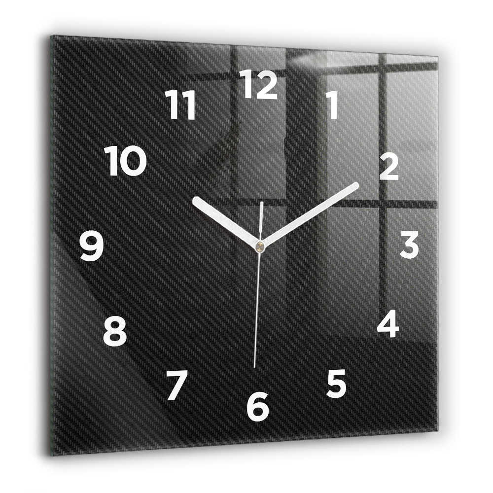 Horloge carrée en verre 60x60 cm Abstrait sombre