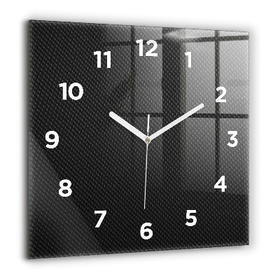 Horloge carrée en verre 60x60 cm Abstrait sombre
