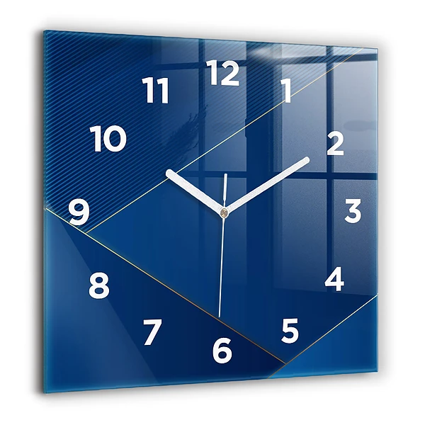 Horloge murale carrée 60x60 cm Abstraction ornementale