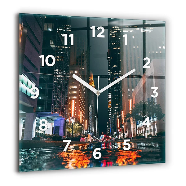 Horloge murale carrée 60x60 cm Hôtel Hilton à Houston