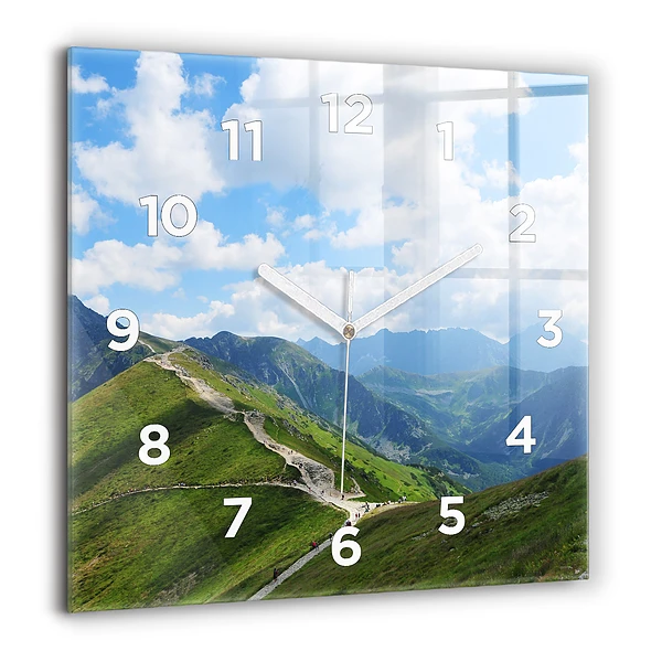Horloge murale carrée 60x60 cm Kasprowy Wierch Zakopane