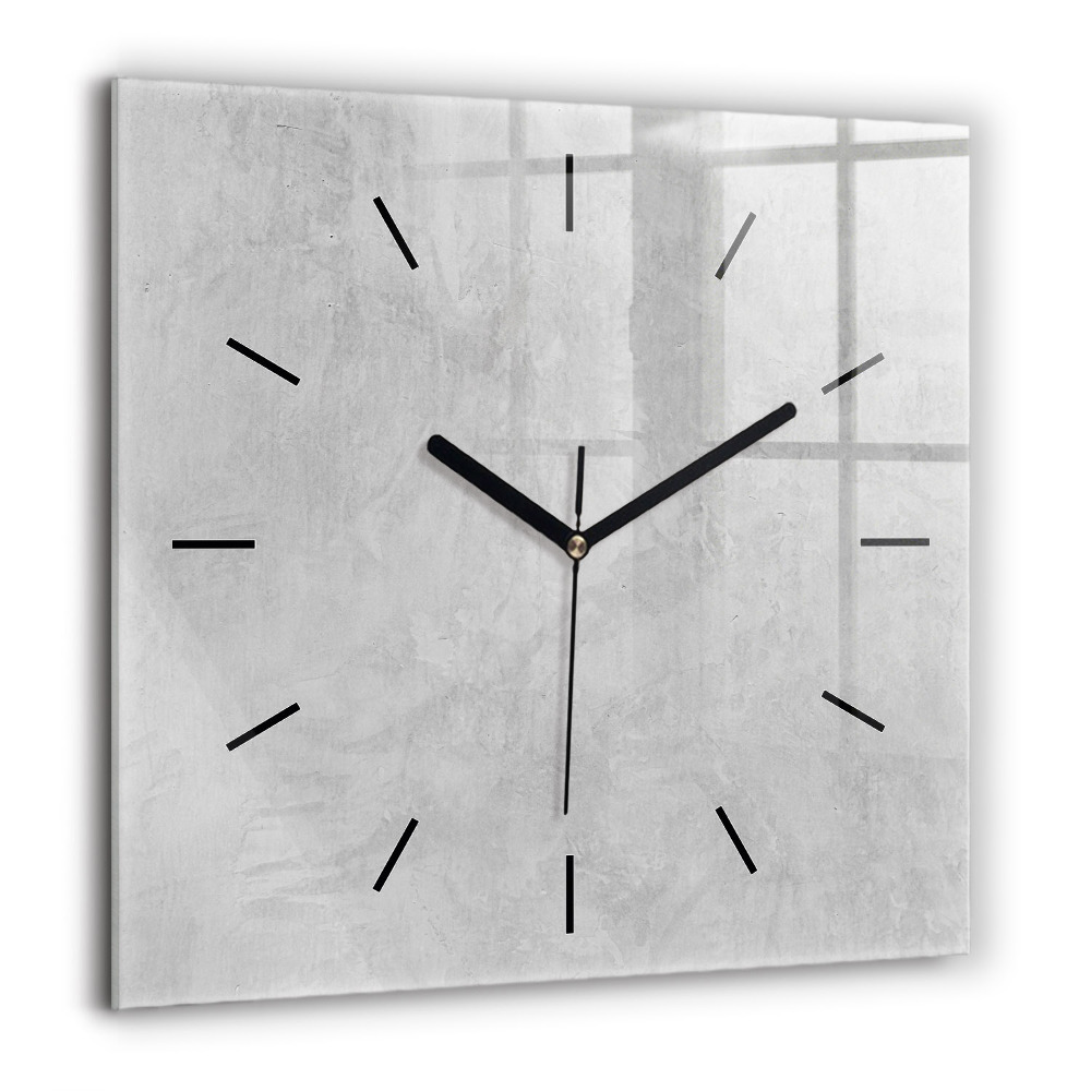 Horloge murale carrée 60x60 cm Mur de pierre