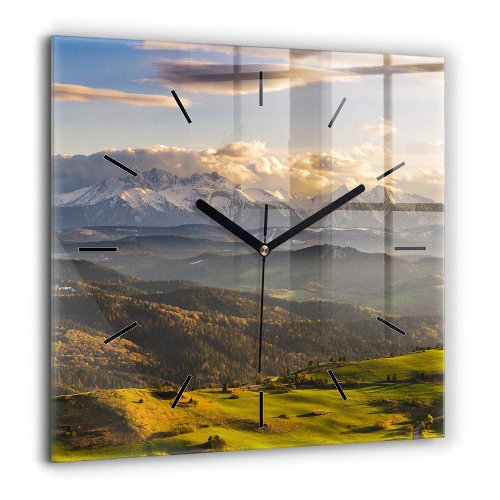 Horloge carrée en verre 60x60 cm Pieniny - High Peak