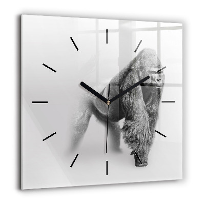 Pendule carrée en verre 60x60 cm Collection d'art animalier