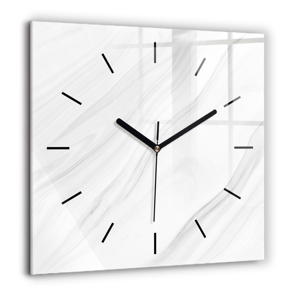 Horloge murale carrée 60x60 cm Marbre décoratif