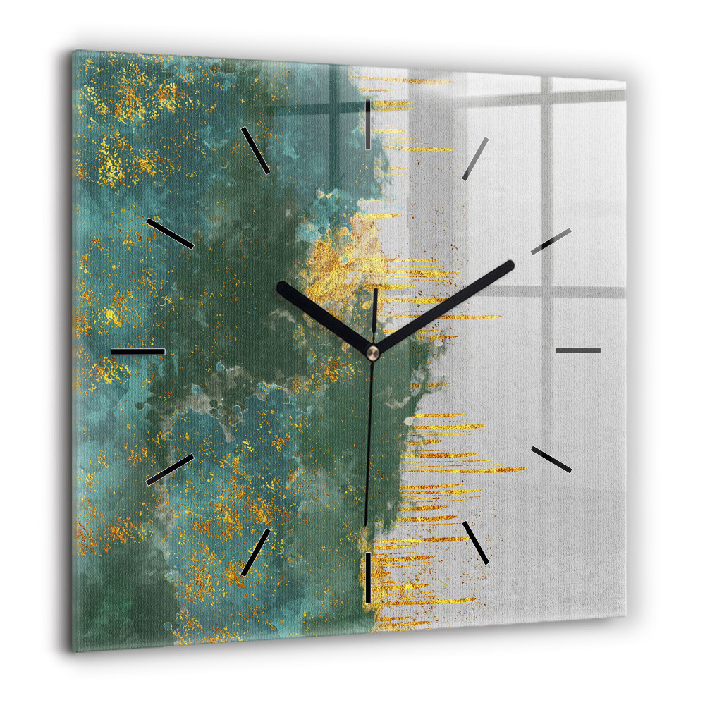 Horloge murale carrée 60x60 cm Motif décoratif