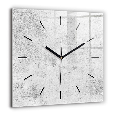 Horloge murale carrée 60x60 cm Mur en béton