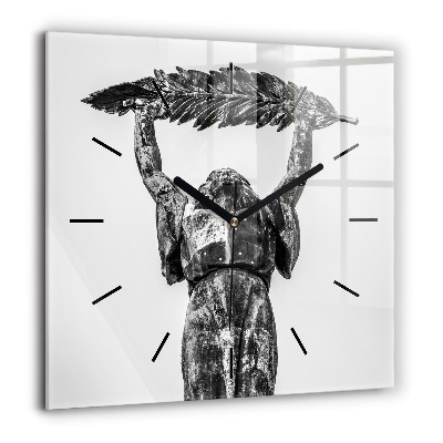 Horloge murale carrée 60x60 cm Statue de la Liberté à Budapest
