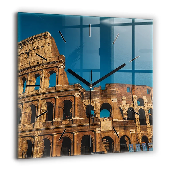 Horloge murale carrée 60x60 cm Colisée en Italie