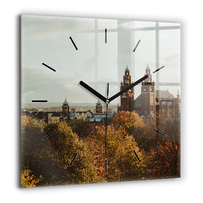 Pendule carrée en verre 60x60 cm Galerie d'art à Glasgow