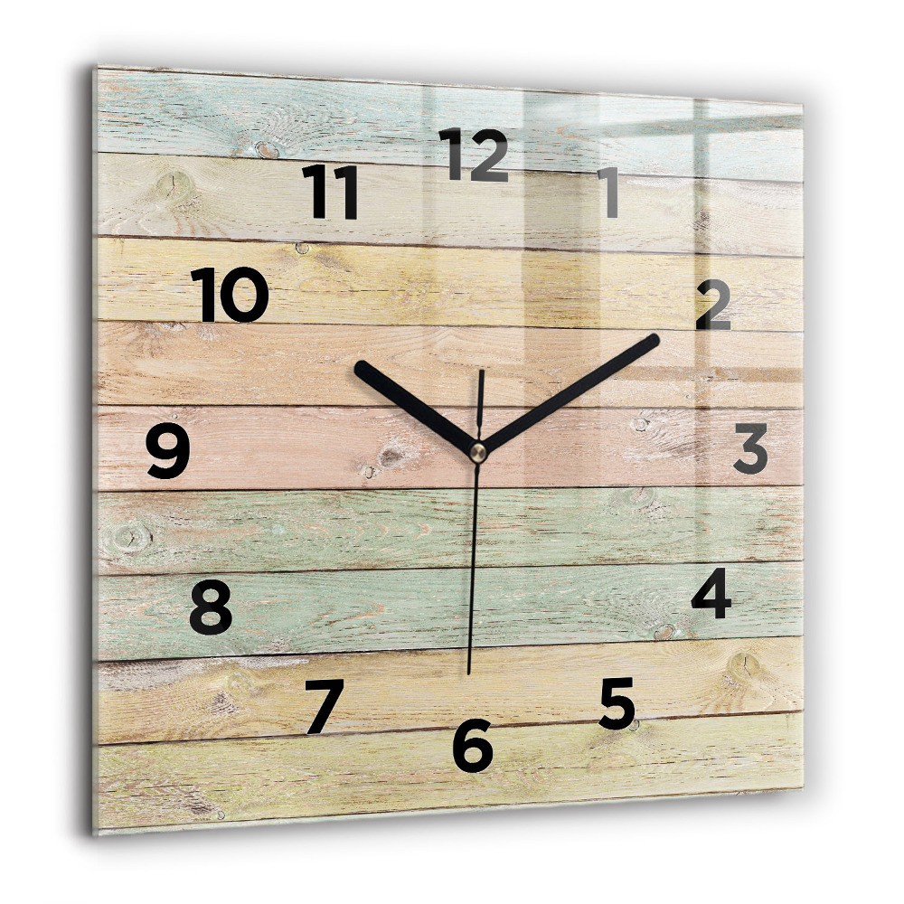 Horloge murale carrée 60x60 cm Tableaux colorés