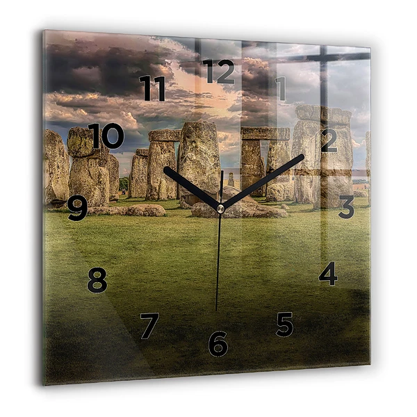 Pendule carrée en verre 60x60 cm Stonehenge Nimbostratus